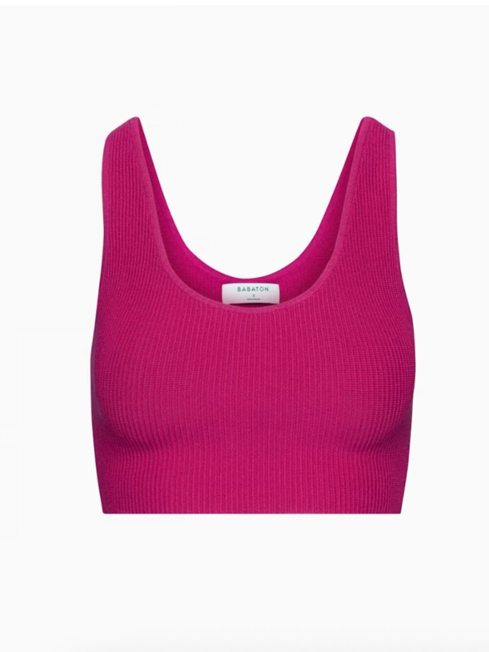 Aritzia Babaton Sculpt Knit Scoopneck Cropped Tank